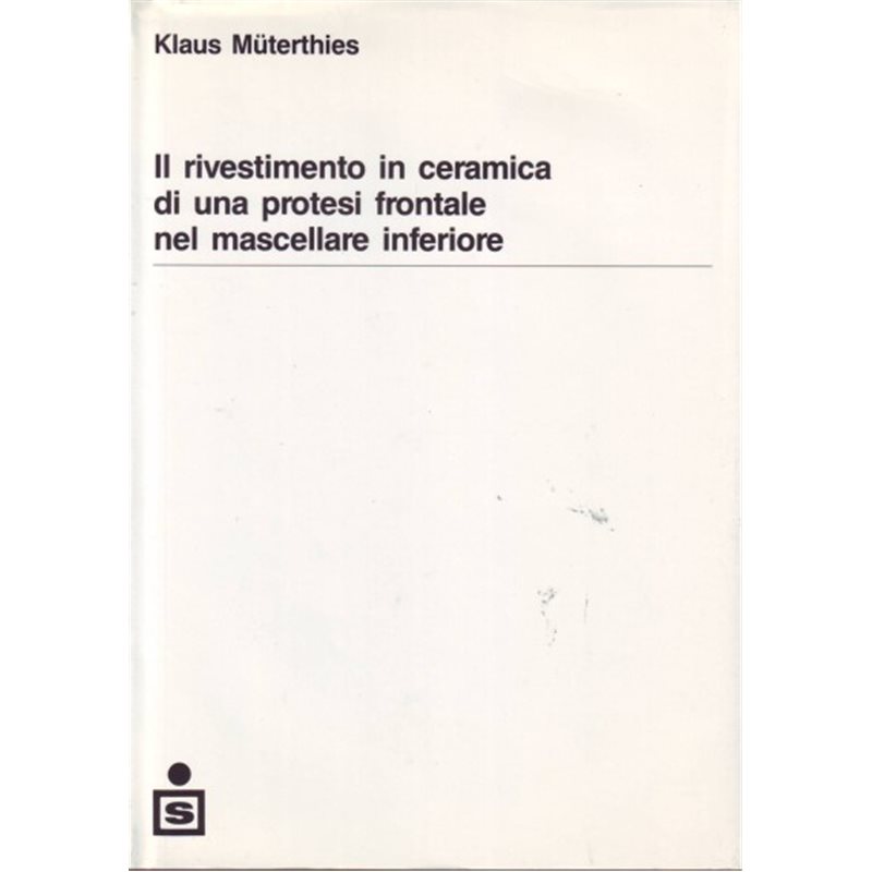 Il rivestimento in ceramica di una protesi frontale nel mascellare inferiore